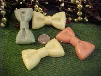 Bow Tie Tarts 4 Cavity Silicone Mold 441