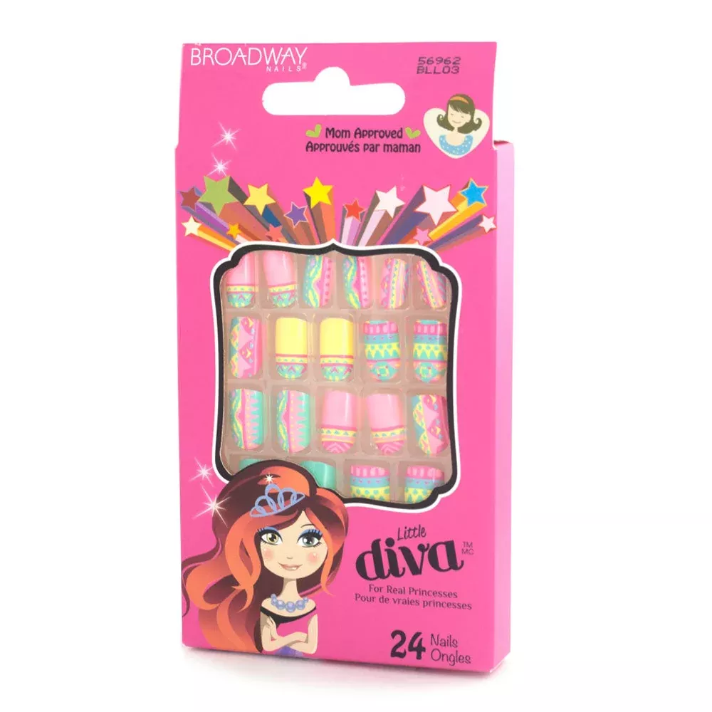 BROADWAY NAILS LITTLE DIVA STICKER NAIL PREMIERE [BLL03]