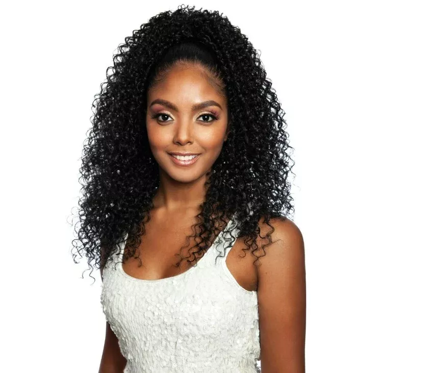 BROWN SUGAR HUMAN BLEND KEY CURL WNT 20"