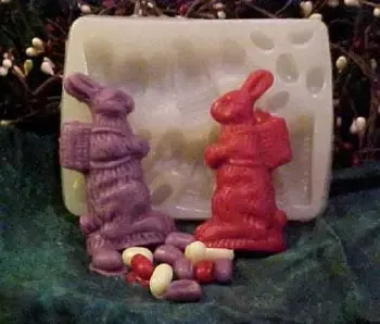 Bunny and Beans Embeds 14 Cavity Silicone Mold 411