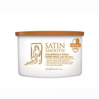 CALENDULA GOLDEN HARD WAX WITH TEA TREE OIL 14OZ.