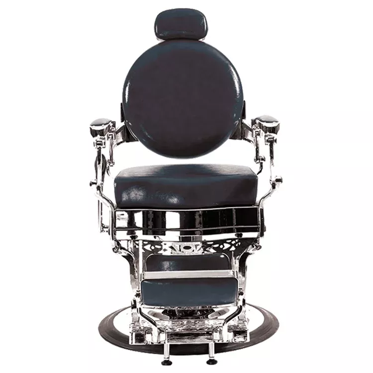 California Crest Malibu Barber Chair – Chrome/Black