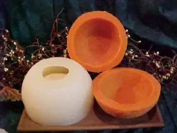 Cantaloupe Bowl Smooth Top 1 Cavity Silicone Mold 3021