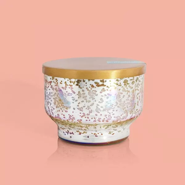 CAPRI BLUE MERCURY IRIDESCENT INVERTED JAR – VOLCANO