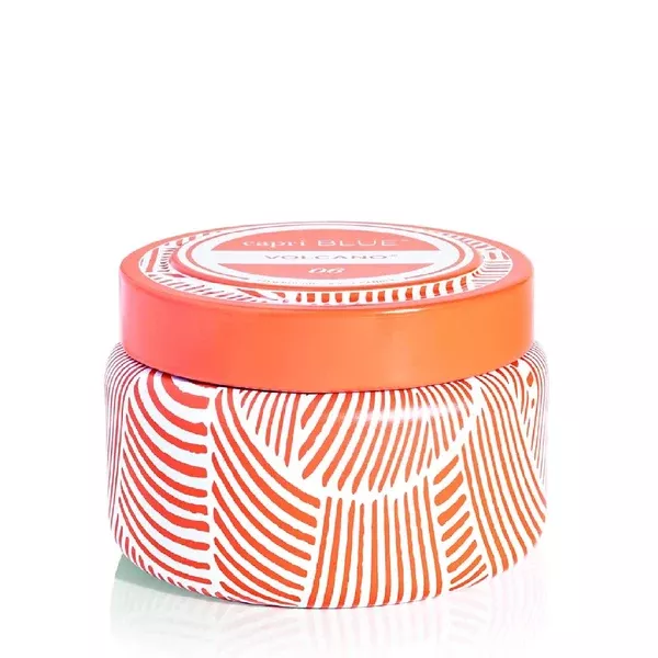 CAPRI BLUE TANGERINE PRINTED TRAVEL TIN – VOLCANO