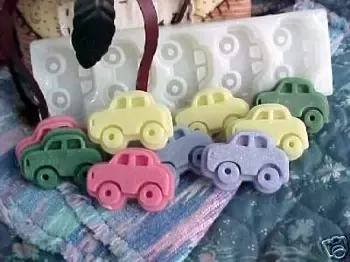 Car Embeds 5 Cavity Silicone Mold 556