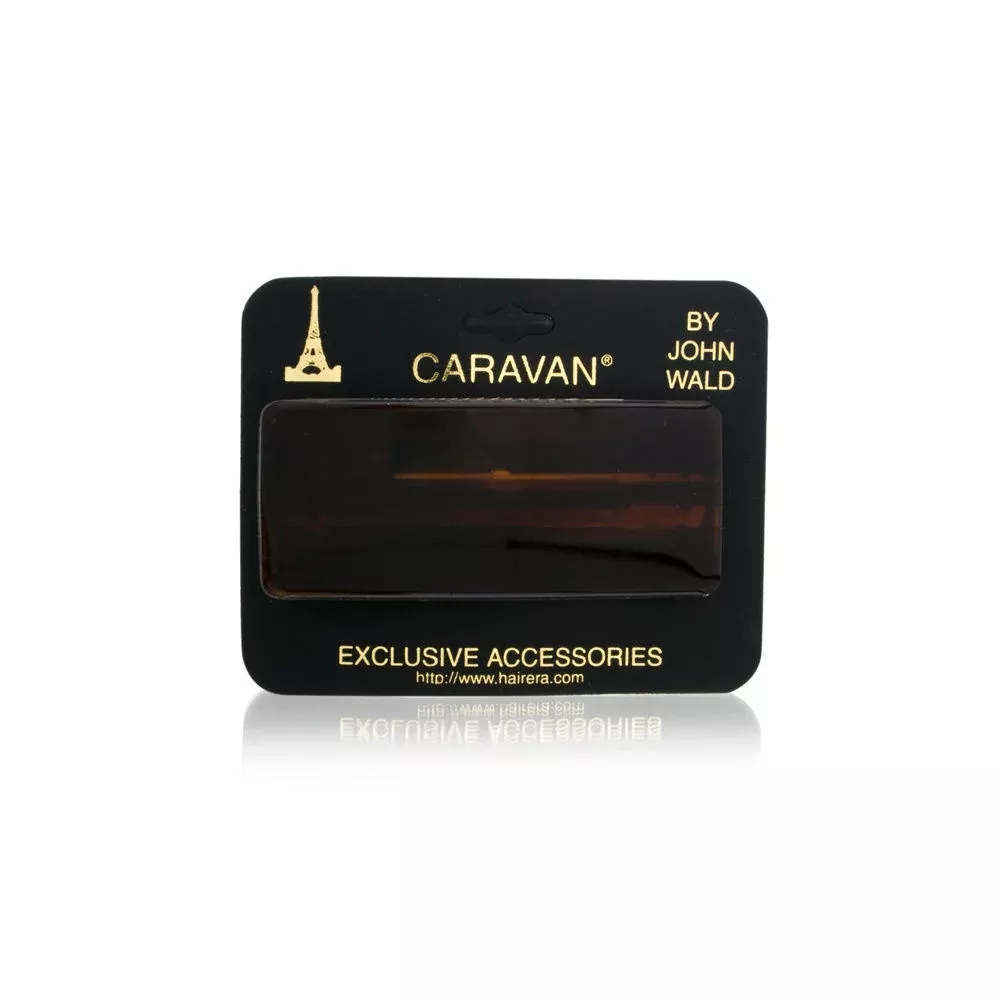 Caravan 3.25 Inch Tortoise Oblong Barrette Model No. 7619