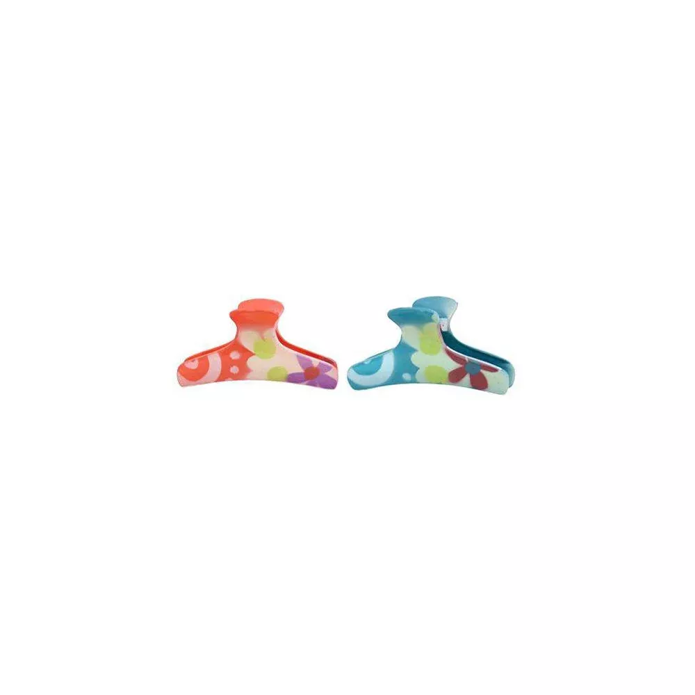 Caravan Color Contrast Hair Claw Model No. 7780 (Assorted Colors)