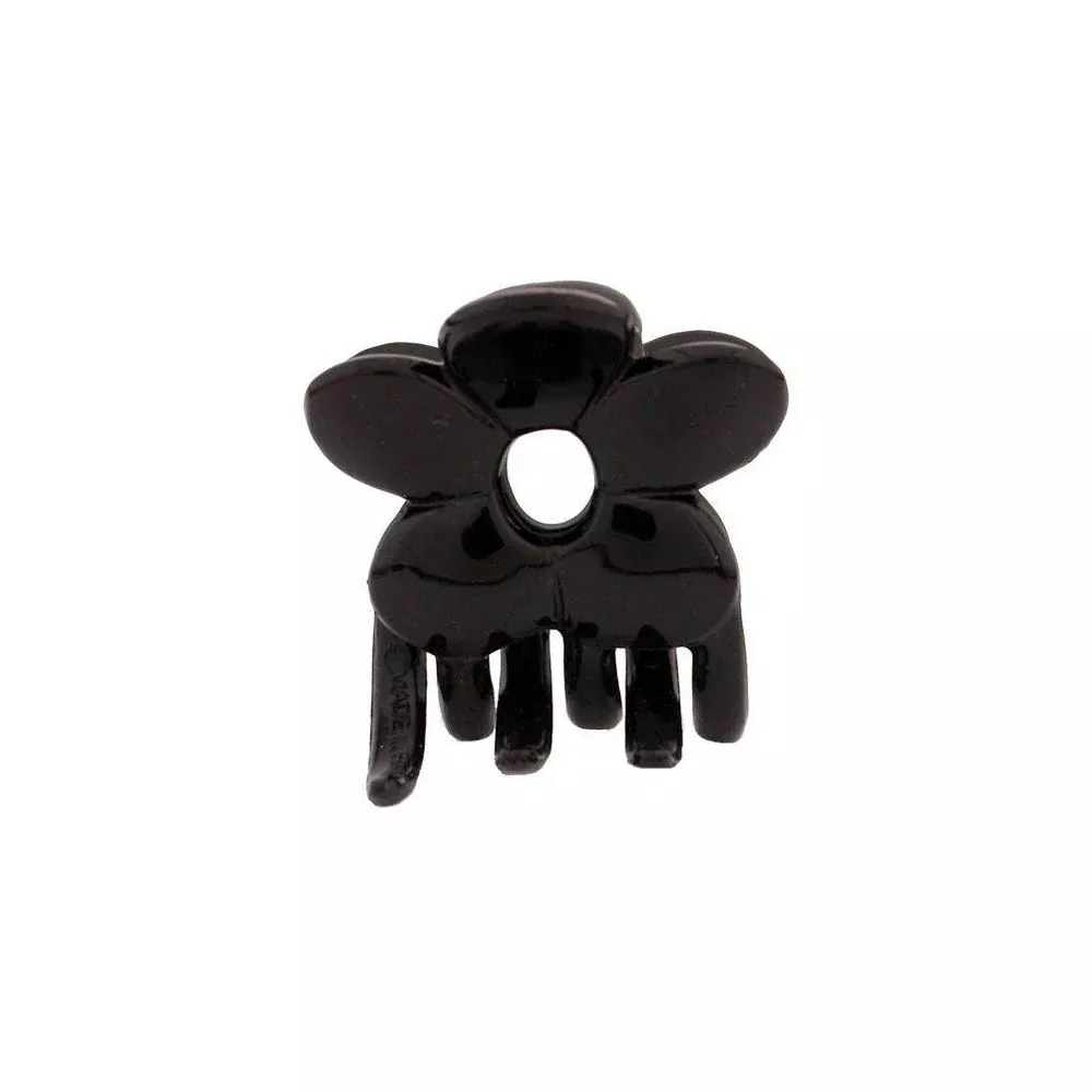Caravan Flower Hair Claw Black Model No. 9483