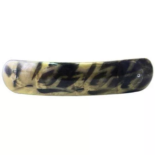 Caravan Large Oblong Black Gold Print Barrette Model No. 6906