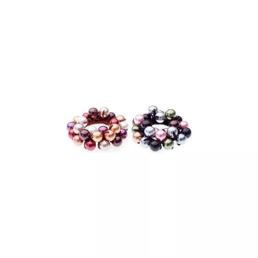 Caravan Multi Color Beaded Ponytail Model No. 3317 (Assorted Colors)