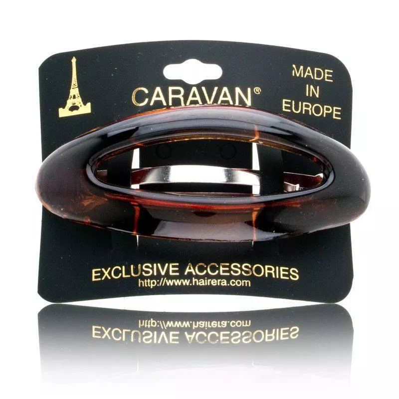 Caravan Open Oval Shell Barrette Model No. 1043