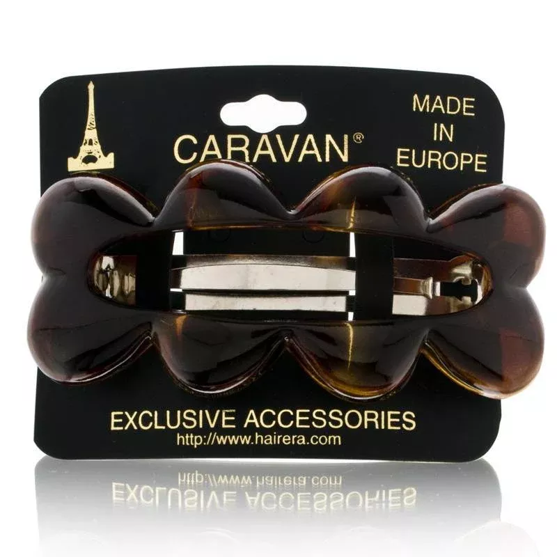 Caravan Open Scallop Barrette Shell Model No. 7057