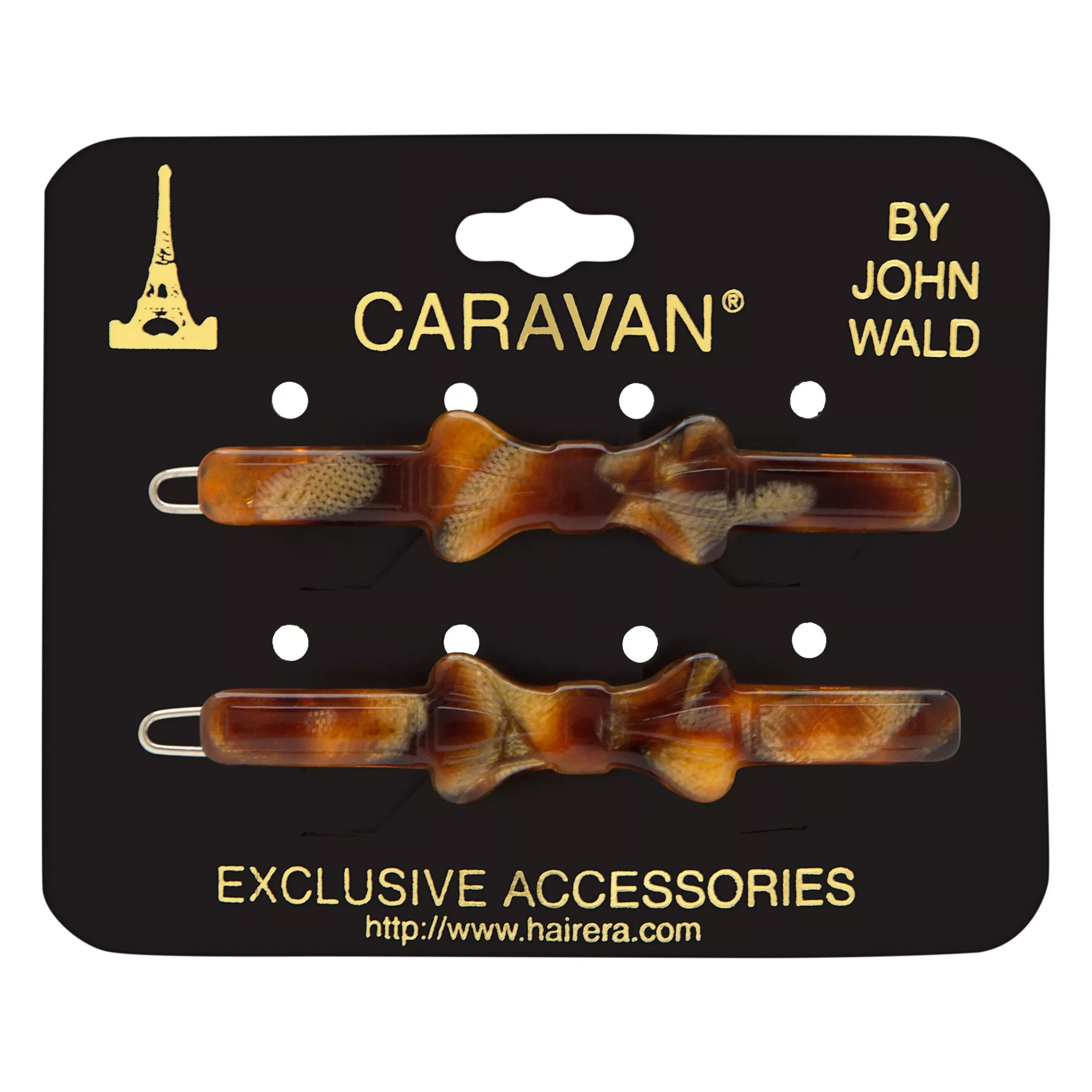 Caravan Overlap Barrette Hand Made Pair Model No. 333/2