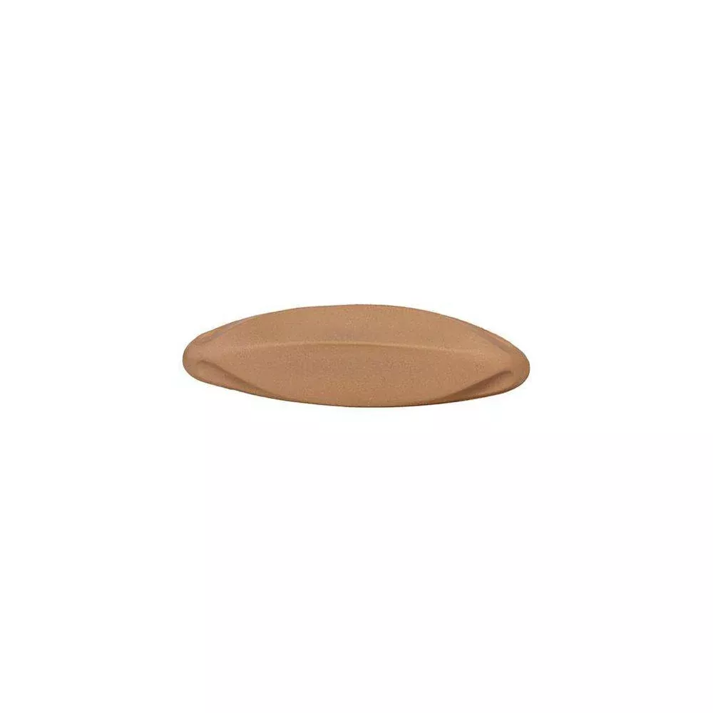 Caravan Pointed Notched Satin Gold Barrette Model No. 363