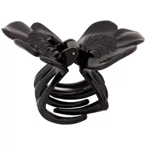 Caravan Rose Cover Hair Claw Black Model No. 91745