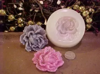 Carnation Embed 1 Cavity Silicone Mold 2510