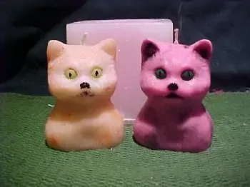 Cat Candle 1 Cavity Silicone Mold 1368