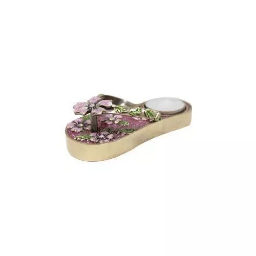 Charming Flower Slipper with Tea Light Candle Holder