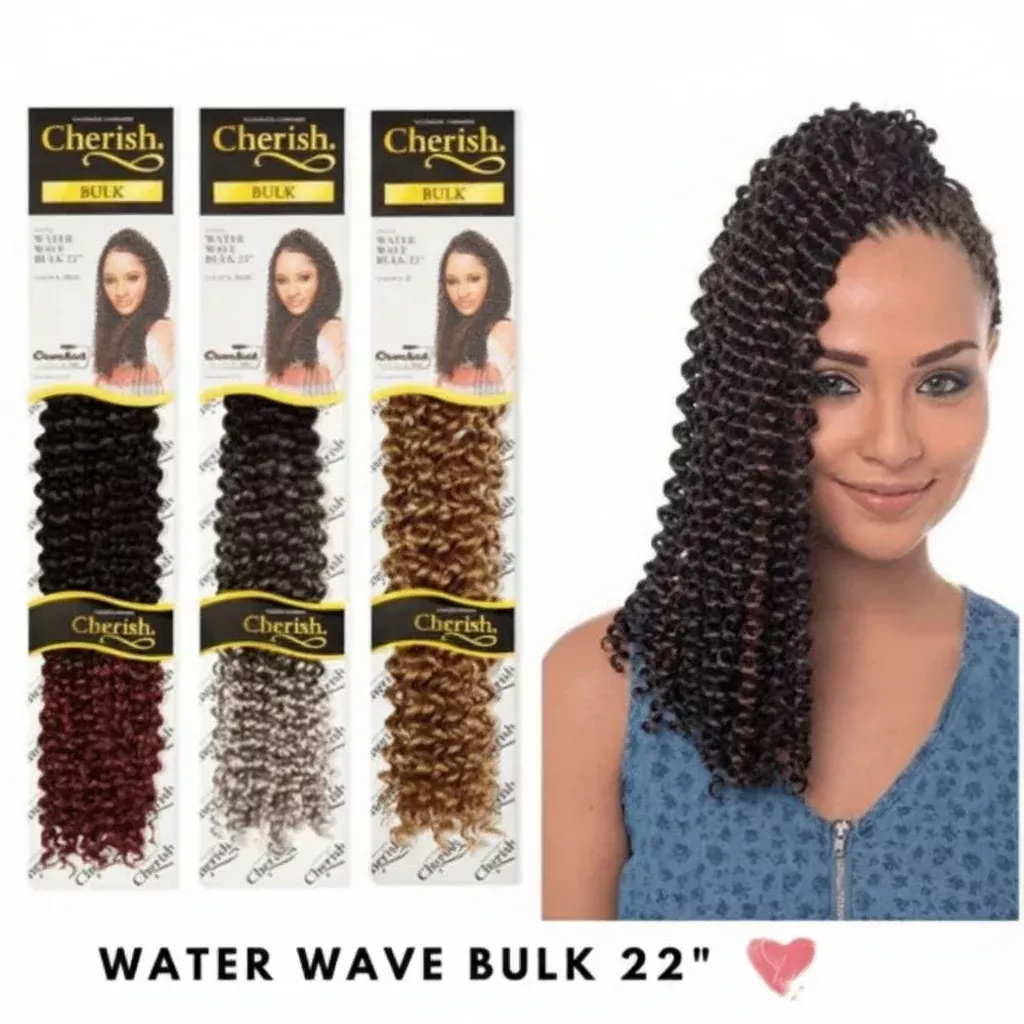 Cherish Crochet Synthetic Braid – WATER WAVE BULK 22”
