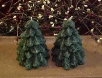 Christmas Tree 4.6 Votive 1 Cavity Silicone Mold 1772