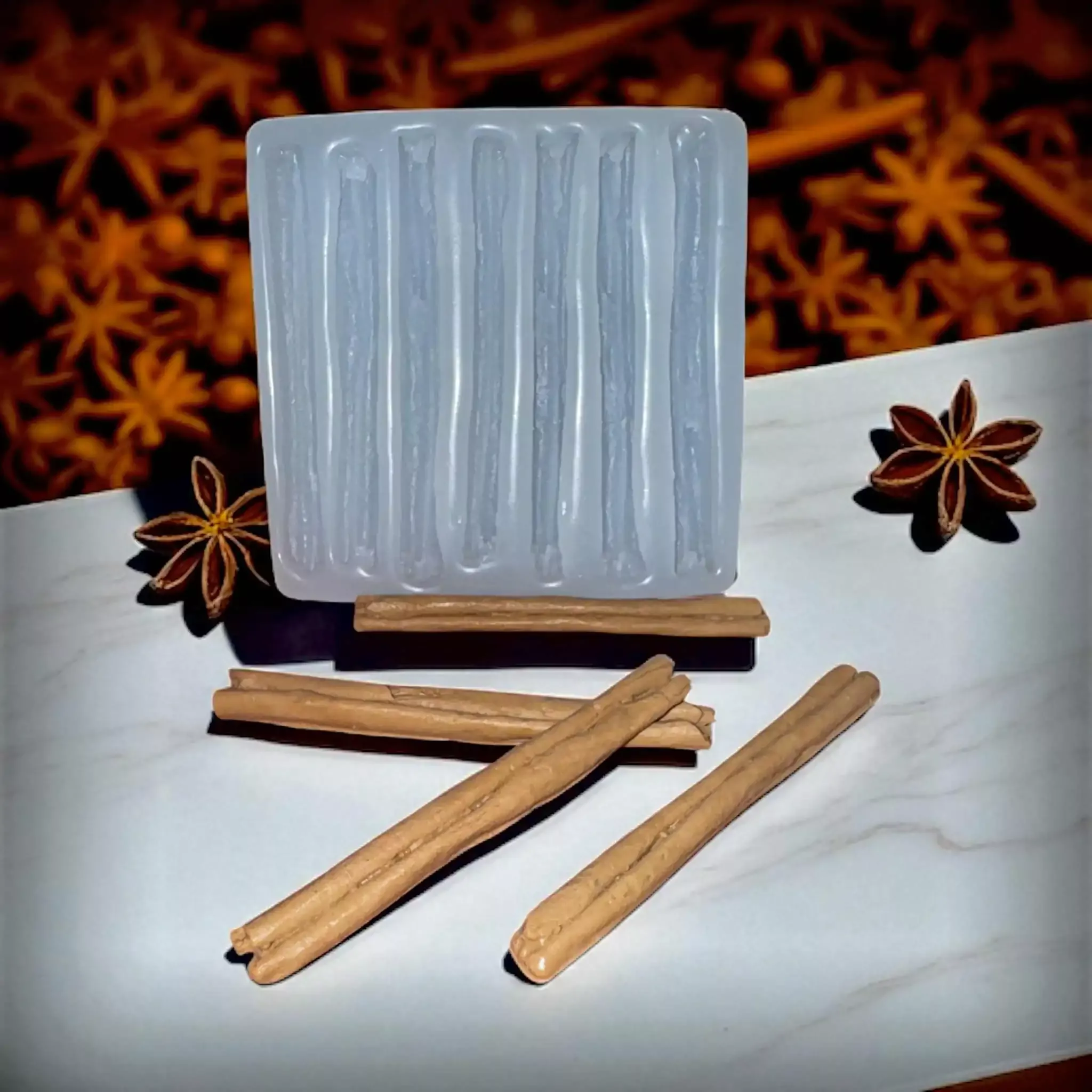 Cinnamon Stick Silicone Mold Embeds 7 Cavity 939