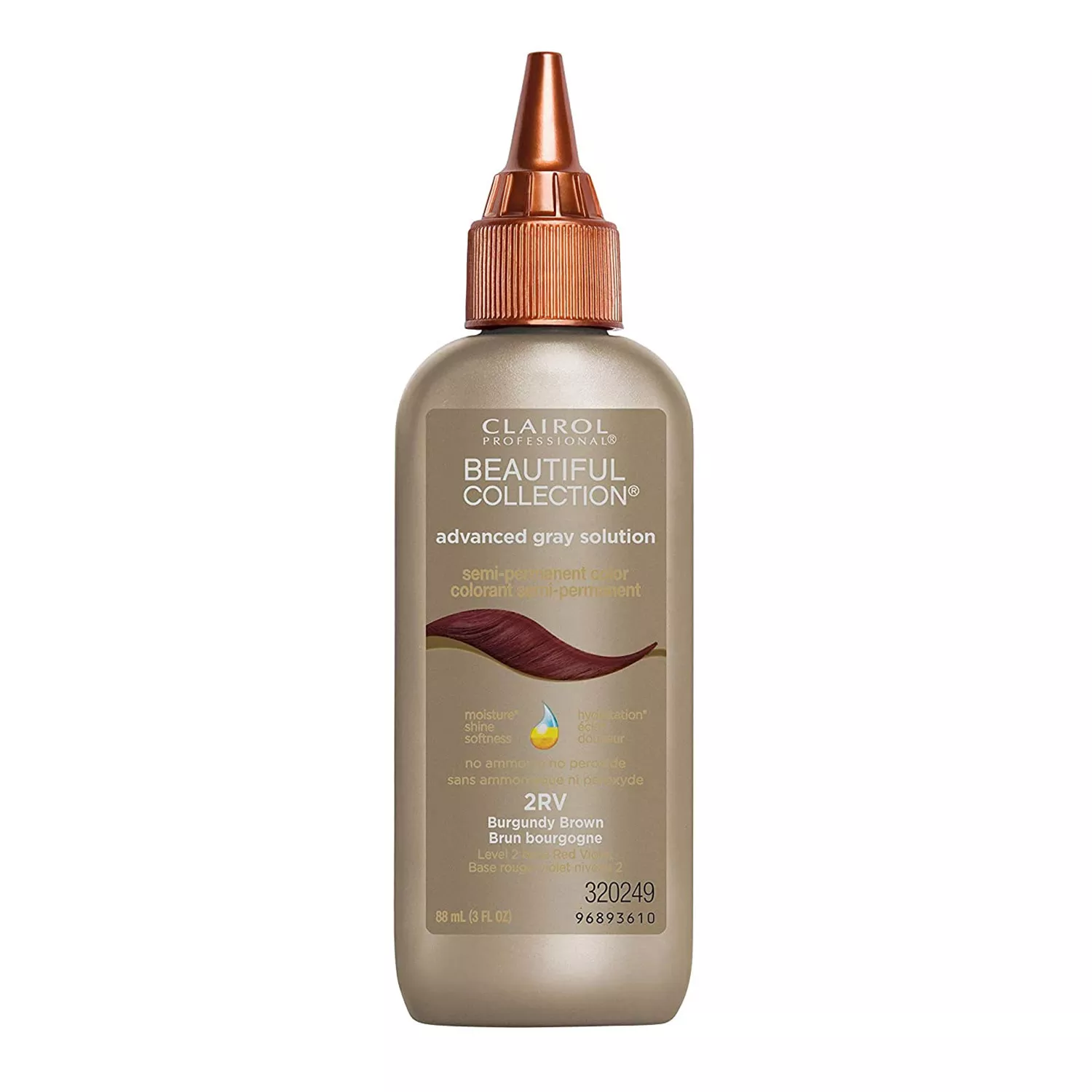 Clairol Beautiful Collection Advanced Gray Solution Semi-Permanent Color 3oz/ 88ml