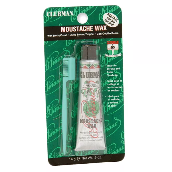 Clubman Moustache Wax Neutral .5oz