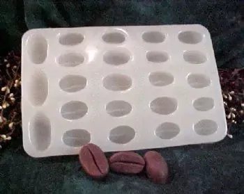 Coffee Bean Tart 23 Cavity Silicone Mold 6089