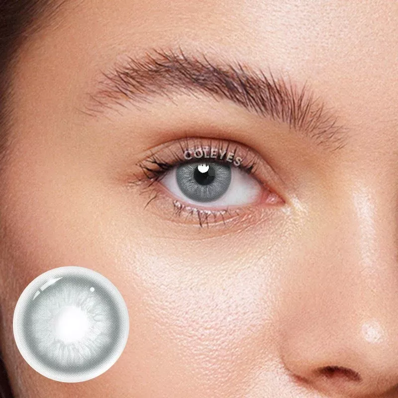 Coleyes No Makeup Wed. Grey Yearly Prescription Colored Contacts