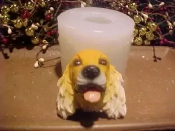 Collie Large Soap 1 Cavity Silicone Mold 1331