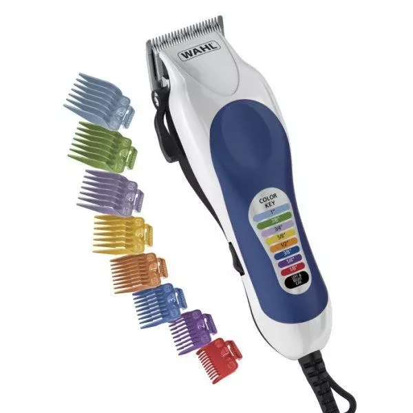 Color Pro Hair Clipper Kit with Colored Guide Combs