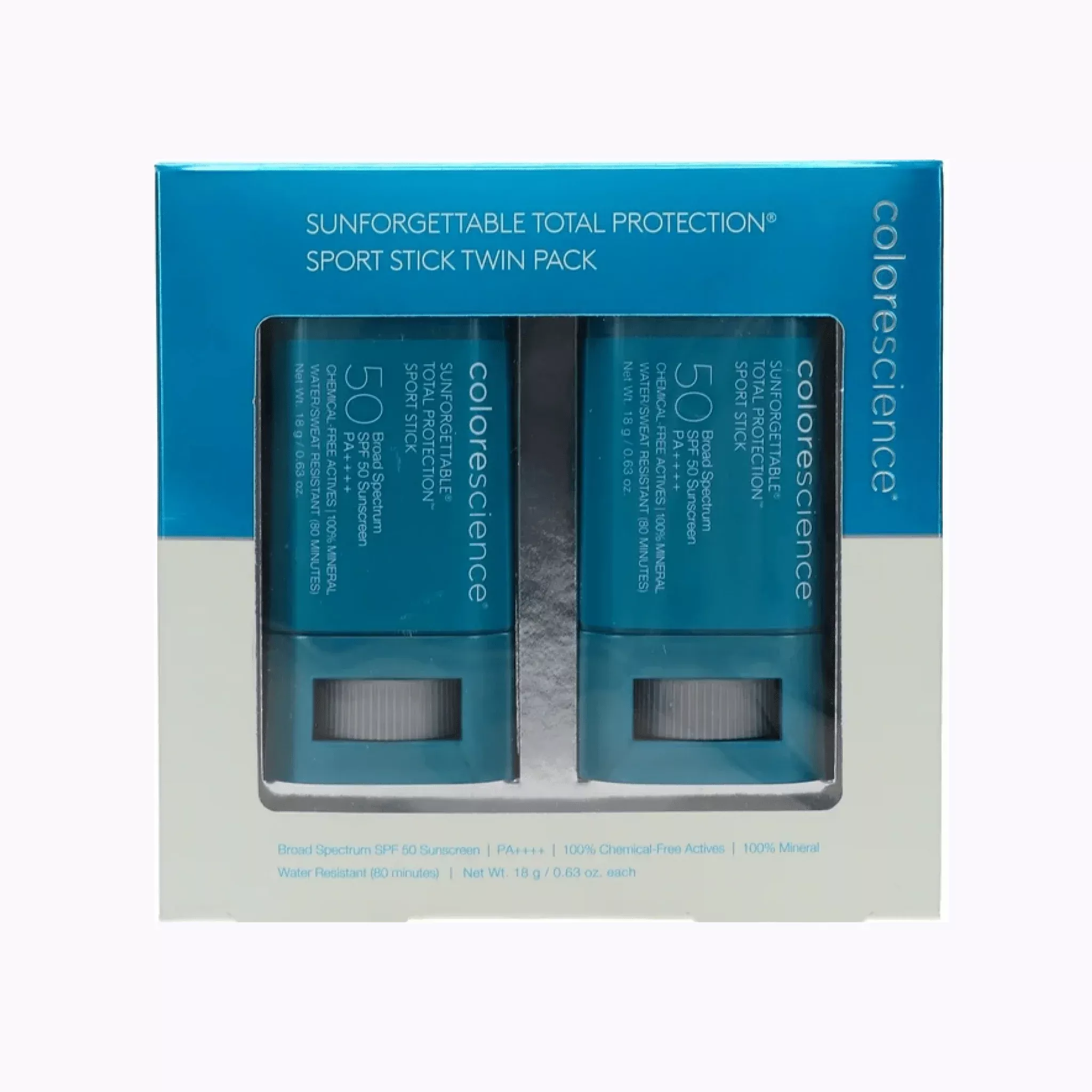 Colorescience Total Protection Sport Stick SPF 50 Twin Pack