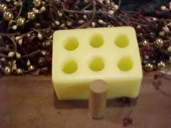 Cork Embeds 6 Cavity Silicone Mold 5240