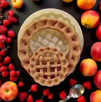 Country Ring Pie Crust Silicone Mold 2 in 1 1061
