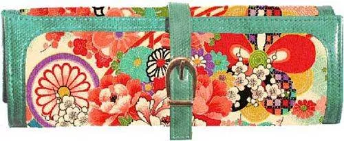 Cris Notti Turquoise Kimono Jewelry Roll