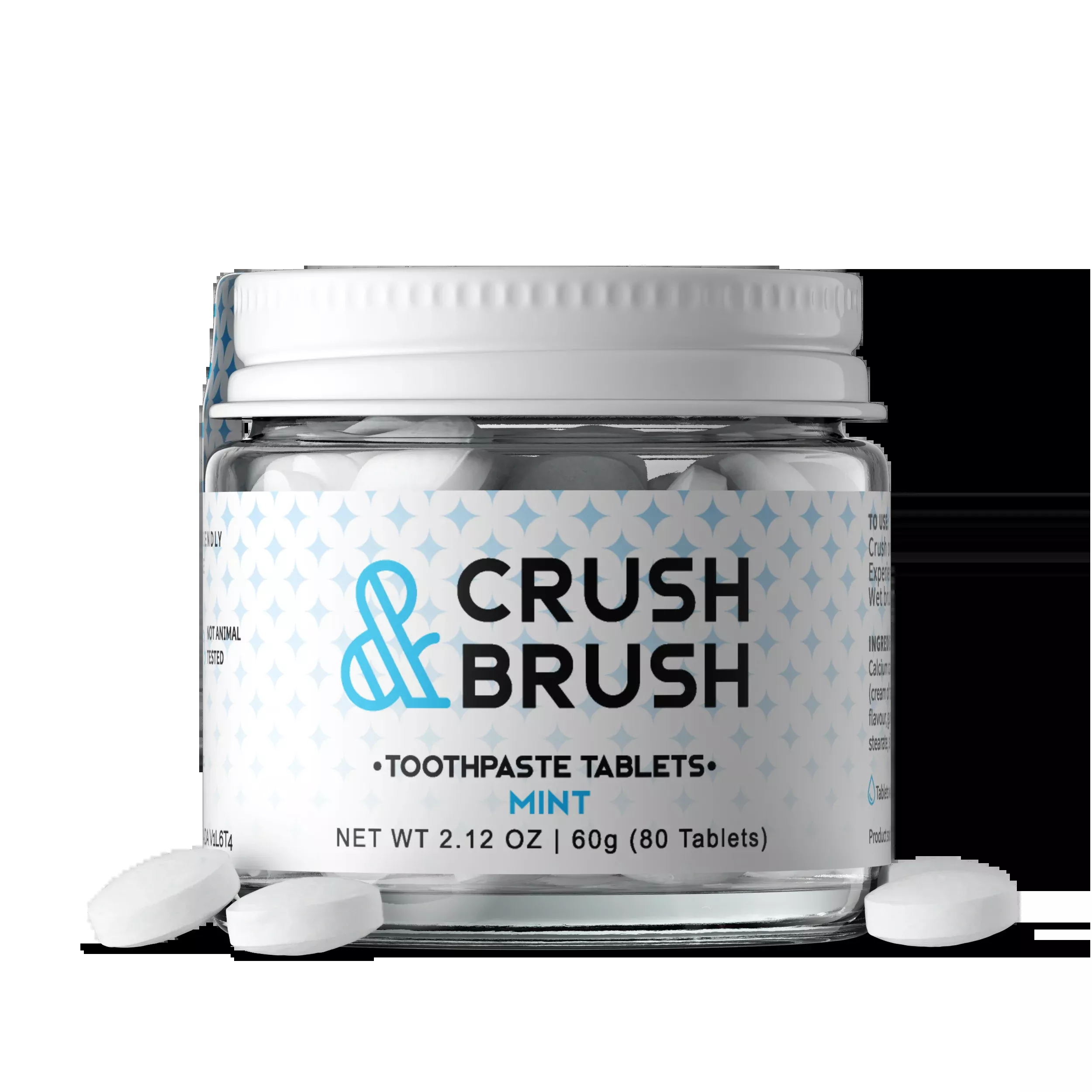 Crush & Brush Mint Toothpaste Tablets