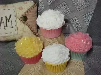 Cupcake Fancy Small Soap 1 Cavity Silicone Mold 1140