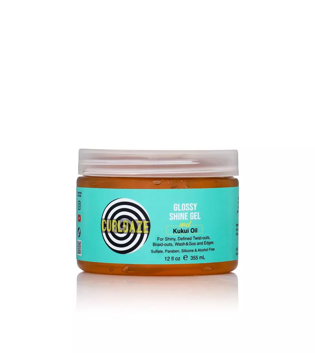 Curldaze Glossy Shine Gel with Kukui OIl