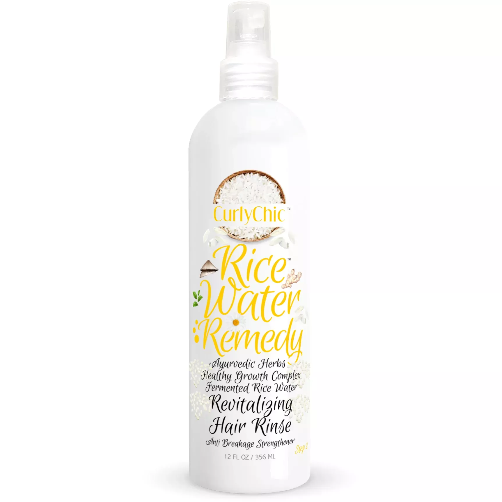 Curly Chic: Rice Water Remedy Revitalizing Rinse 12oz