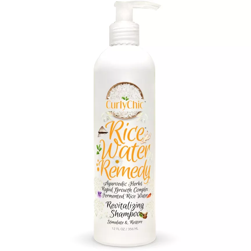 Curly Chic: Rice Water Remedy Revitalizing Shampoo 8oz