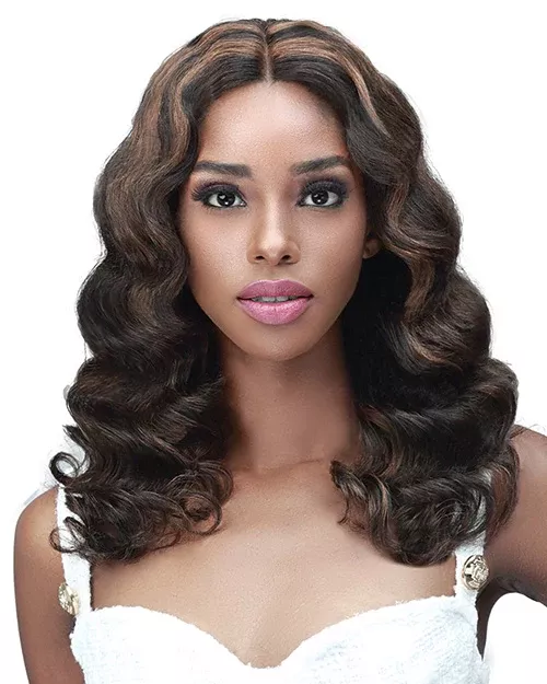 Curly Wave 18 Lace Front Human Hair Wig by Bobbi Boss