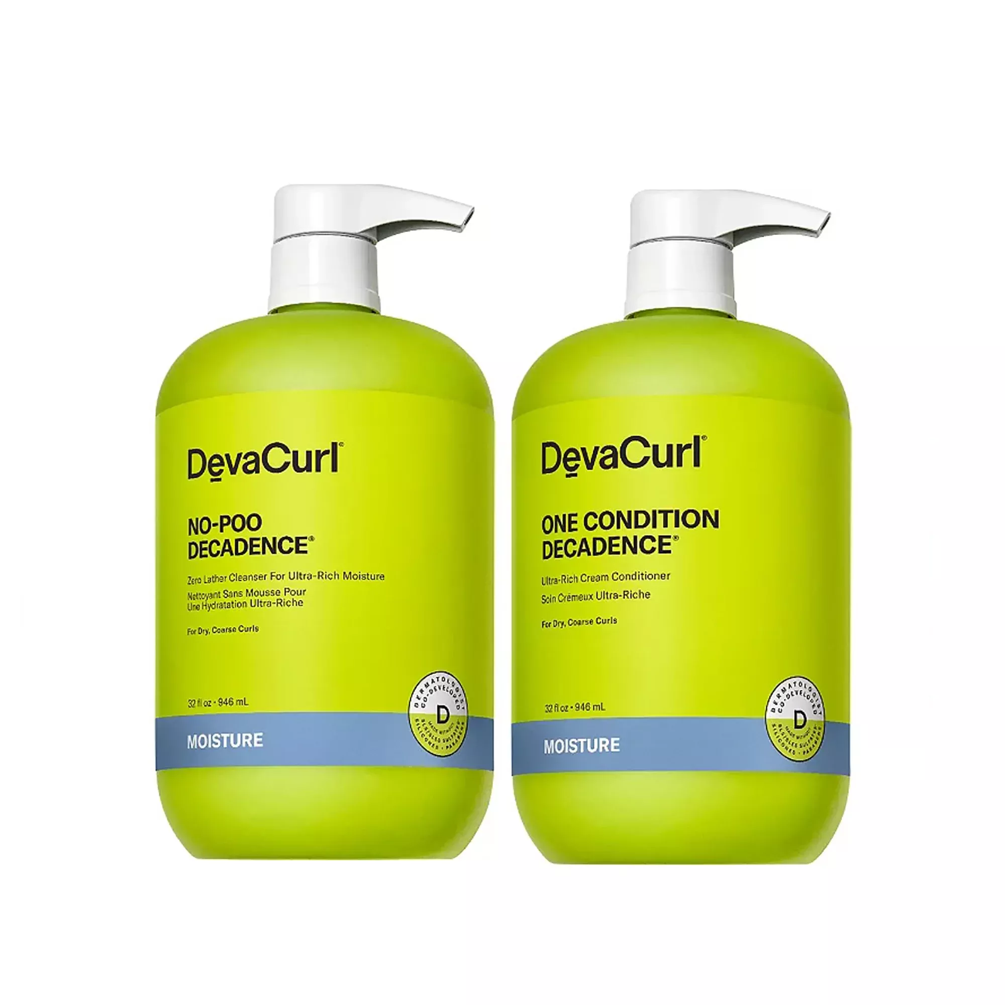 Devacurl No-Poo Decadence and One Condition Decadence Liter Duo