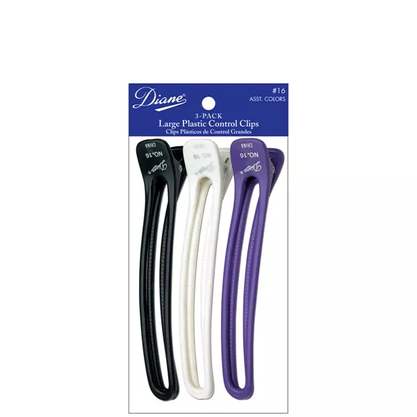 Diane #D16 Large Plastic Control Clip 3-PAK