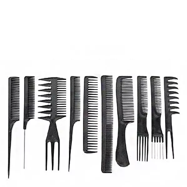 Diane #D7901 10pcs Assorted Comb Sets (Black)