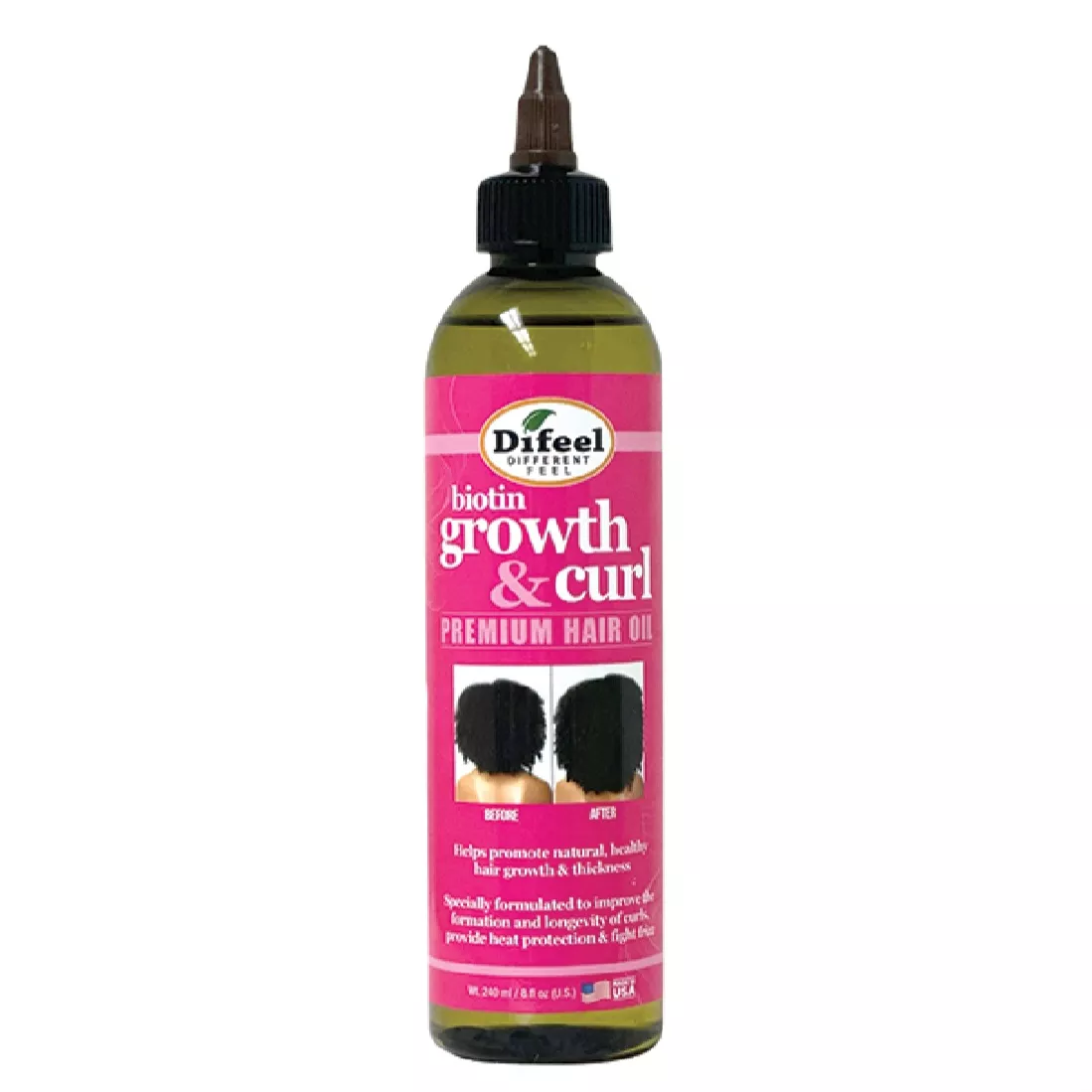 Difeel Growth & Curl Biotin Premium Hair Oil 7.1oz
