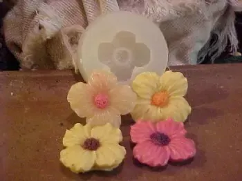 Dogwood Flower Embed 1 Cavity Silicone Mold 2756