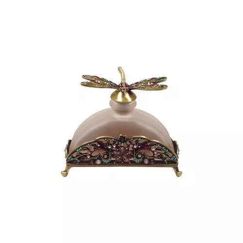 Dragon Fly Perfume Bottle Torquoise and Gems Lavender
