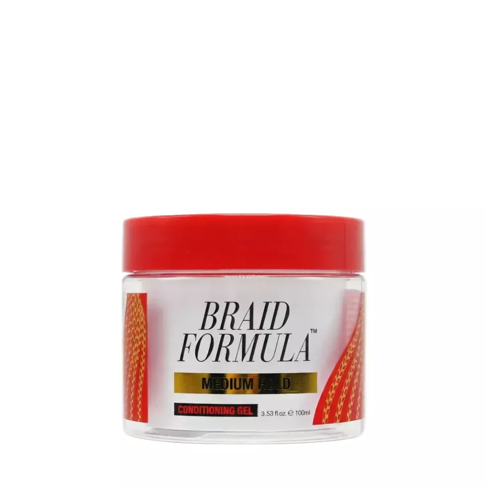 Ebin Braid Formula Lock 'n Pomade Conditioning Gel Medium Hold 100ml | High-Shine Smoothing Wax