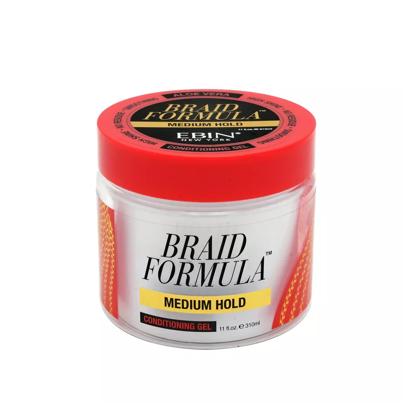Ebin Braid Formula Lock ‘n Pomade Conditioning Gel Medium Hold 310ml | High-Shine Smoothing Wax